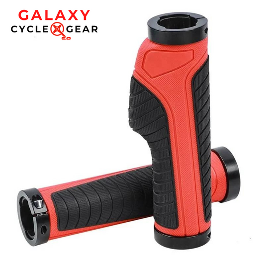 Ergonomic Rubber Grips with Non-slip Shock Absorption