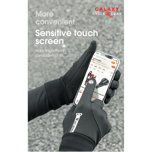 Autumn Winter Thermal Bicycle Gloves for Touch Screen