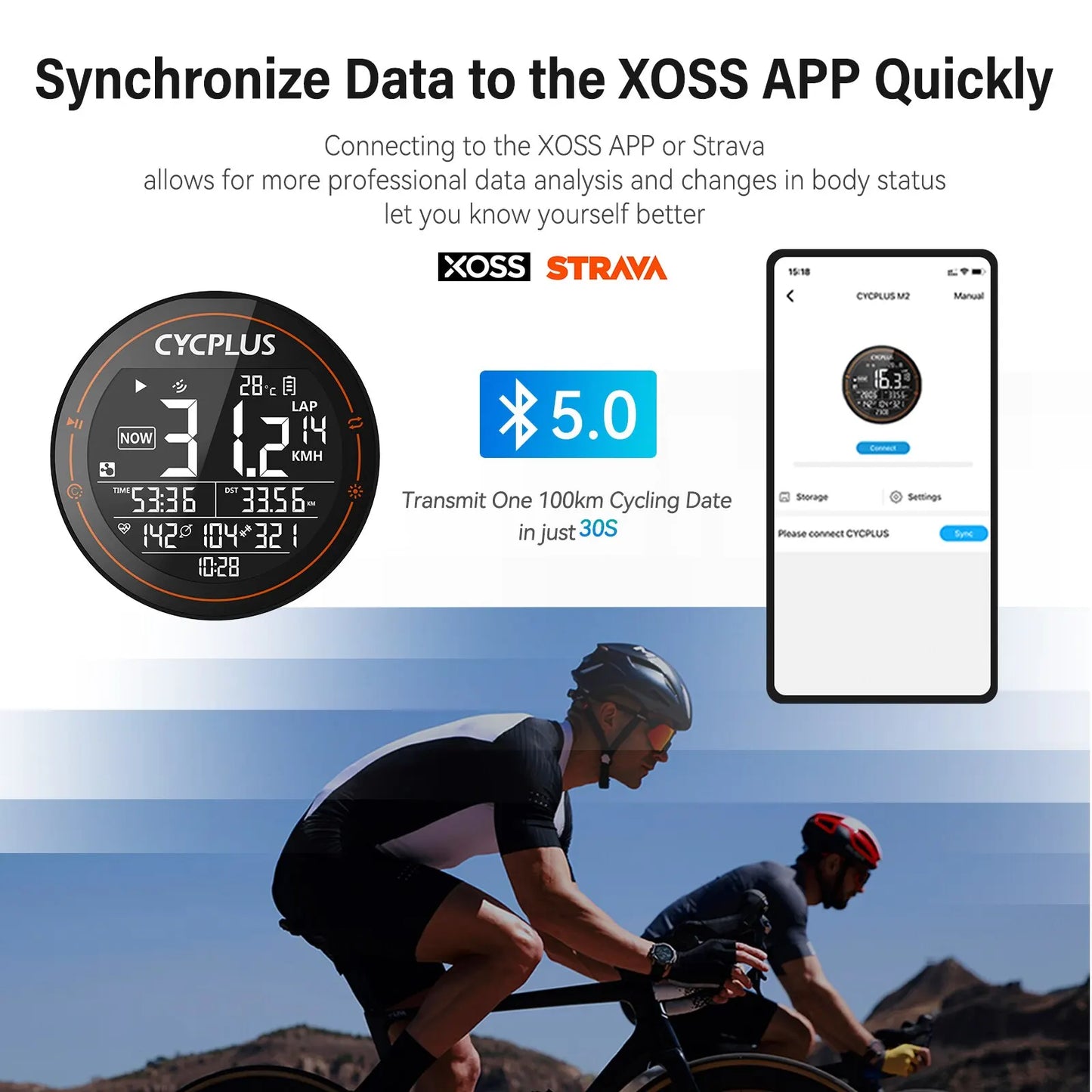 CYCPLUS M2 Wireless GPS Bicycle Computer