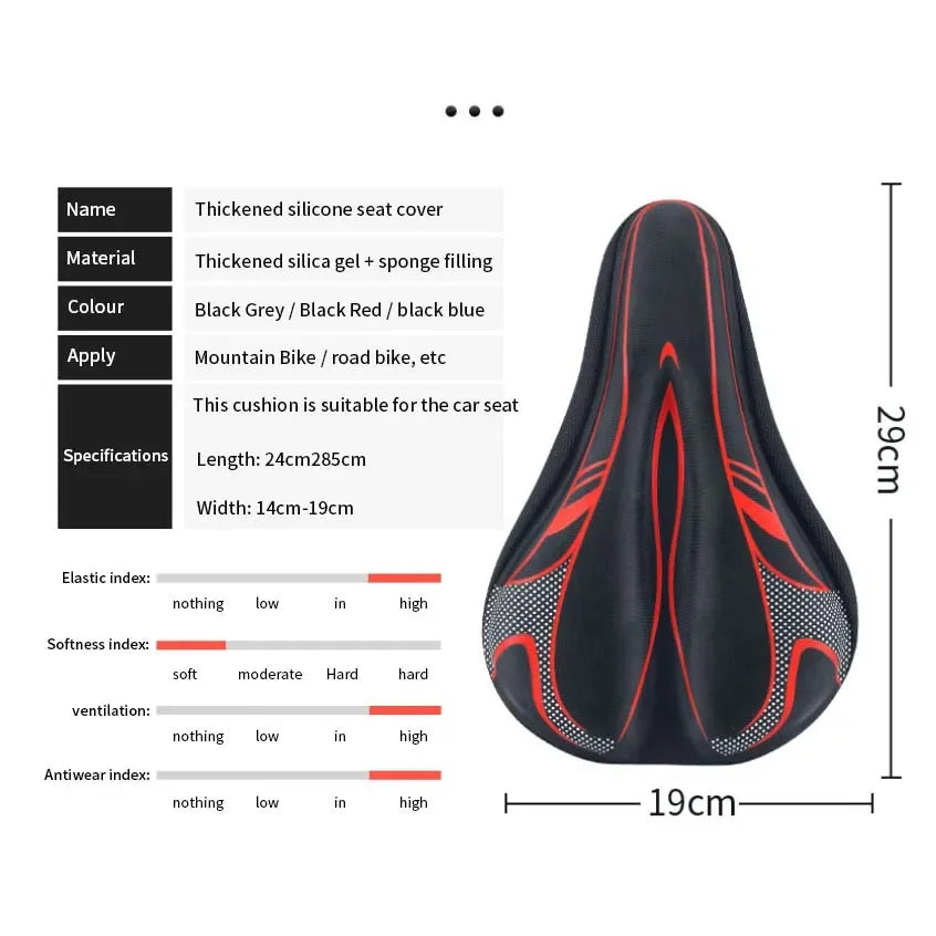 3D Soft GEL Bicycle Seat Cover