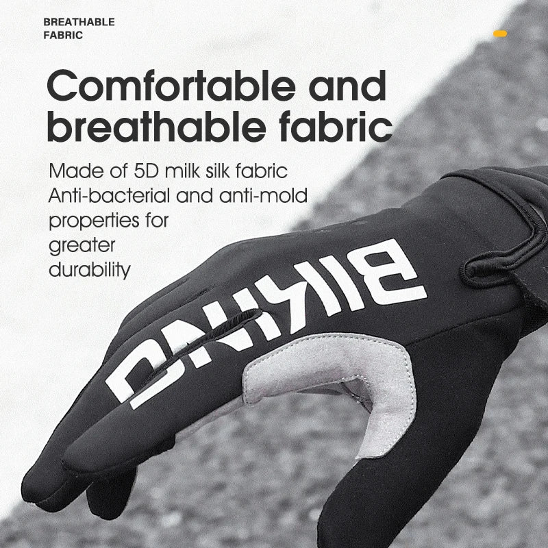 Autumn Winter Thermal Bicycle Gloves for Touch Screen