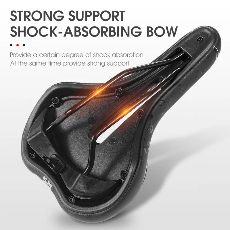 Bicycle Saddle with Ergonomic Cushion