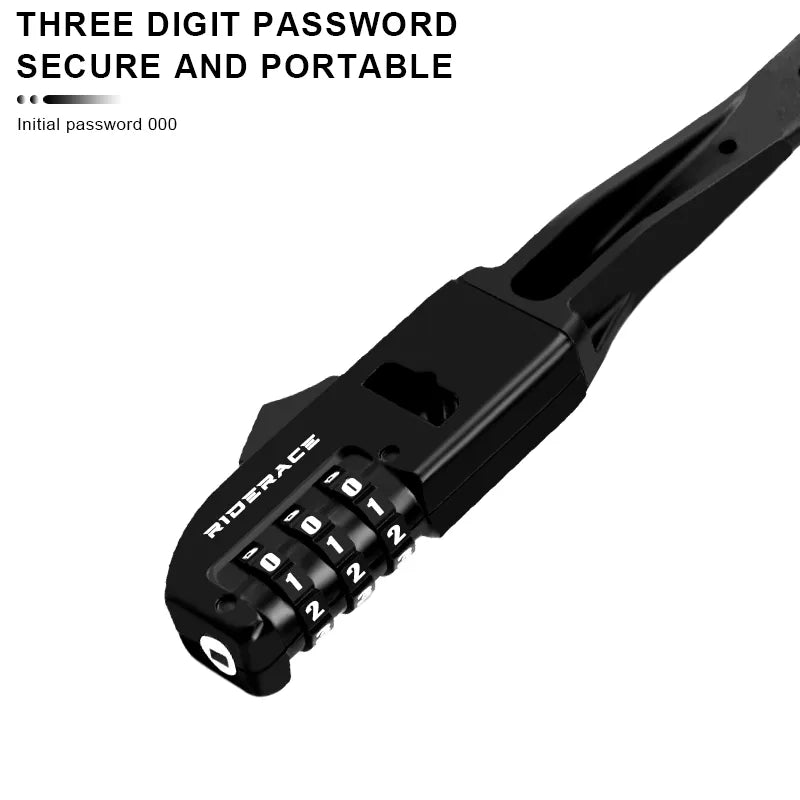 Bicycle 3-digit Password Tie Lock