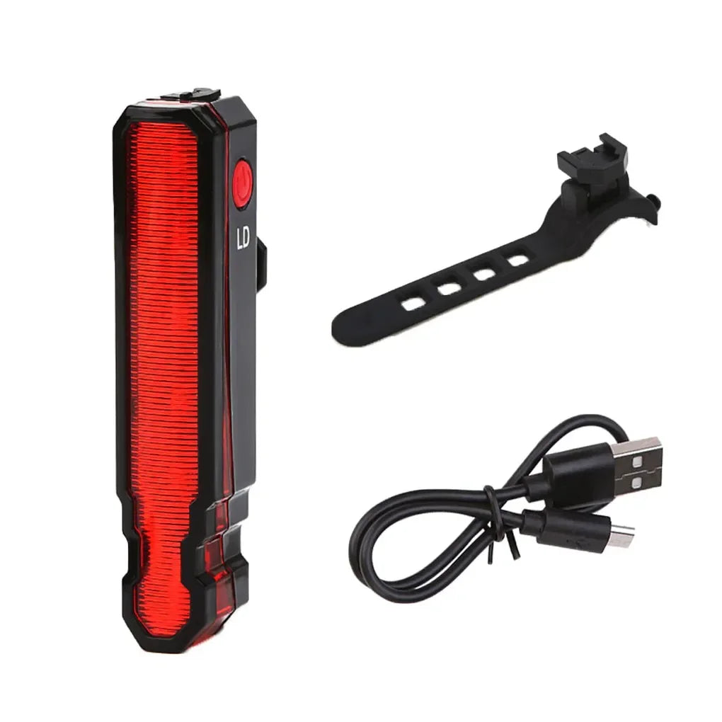 Bicycle Rechargeable LED & Laser Warning Light