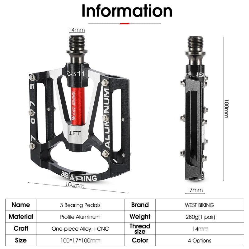 Ultralight Anti-Slip Bicycle Pedals