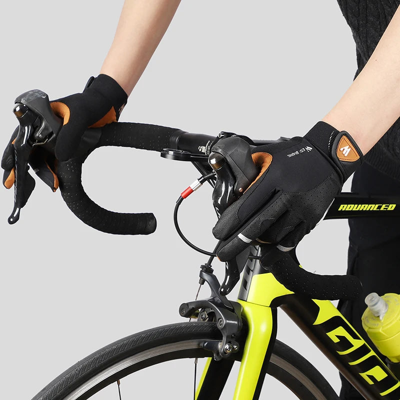 Autumn Winter Thermal Bicycle Gloves for Touch Screen