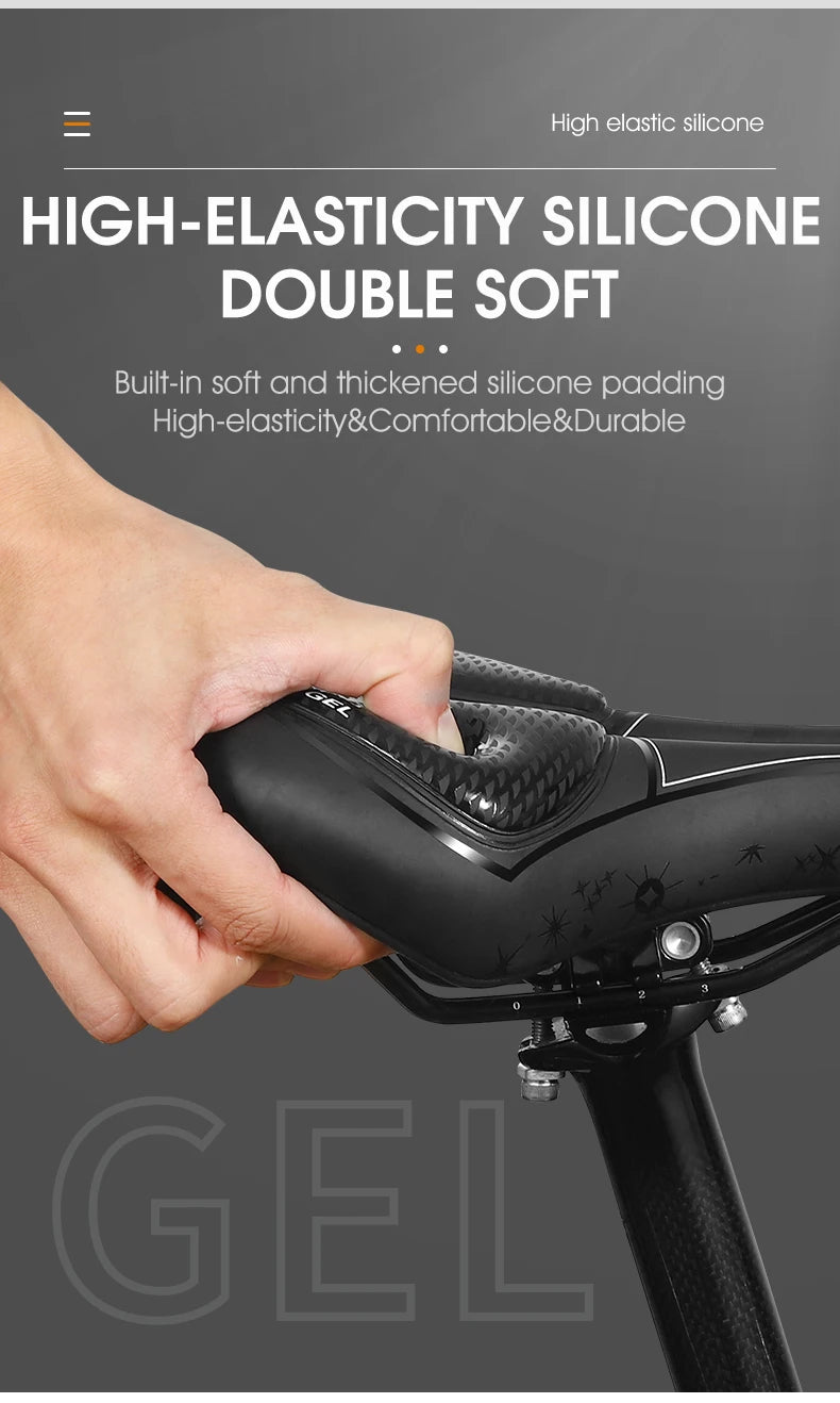 Bicycle Saddle with Ergonomic Cushion