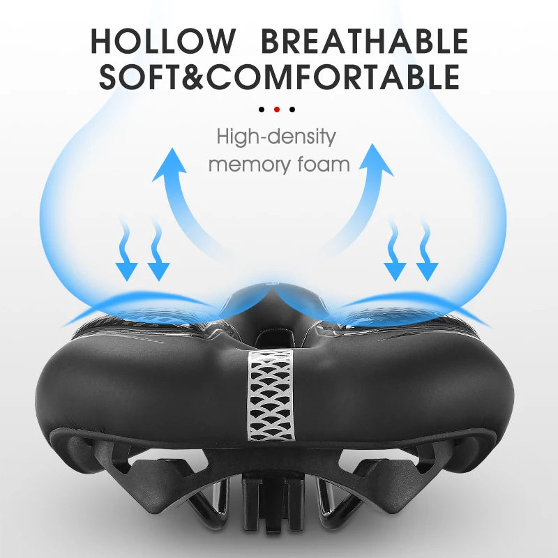 Bicycle Saddle with Ergonomic Cushion