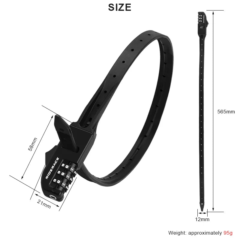 Bicycle 3-digit Password Tie Lock