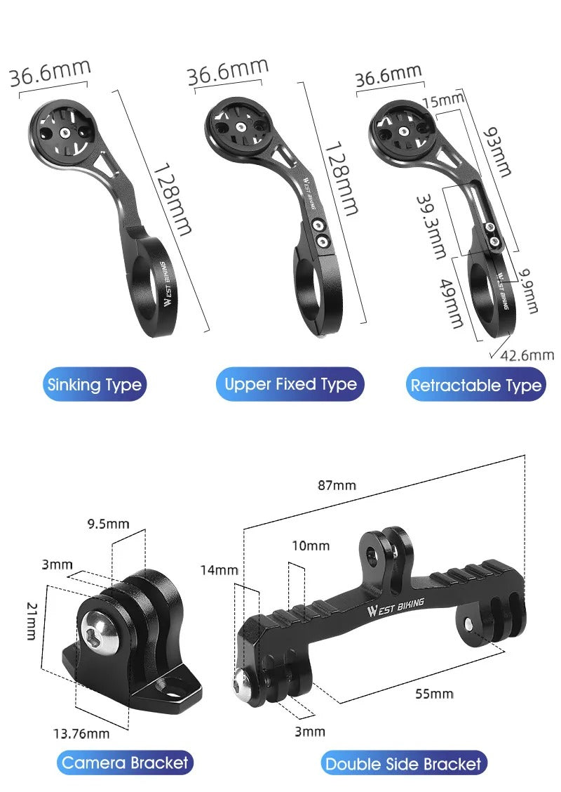 Bicycle Computer and GPS Mounting Bracket